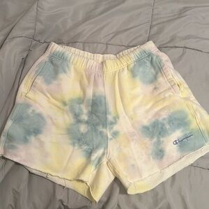 Tie dye lounge shorts